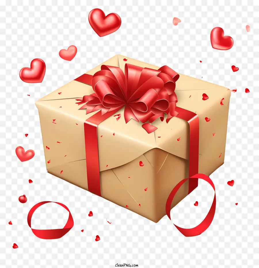 Livraison De Cadeaux De La Saint Valentin，Boîte Cadeau Romantique PNG