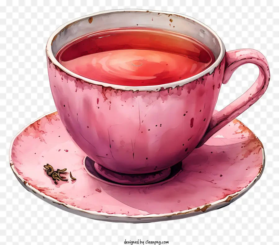 Tasse à Thé，Tasse à Thé Rose PNG