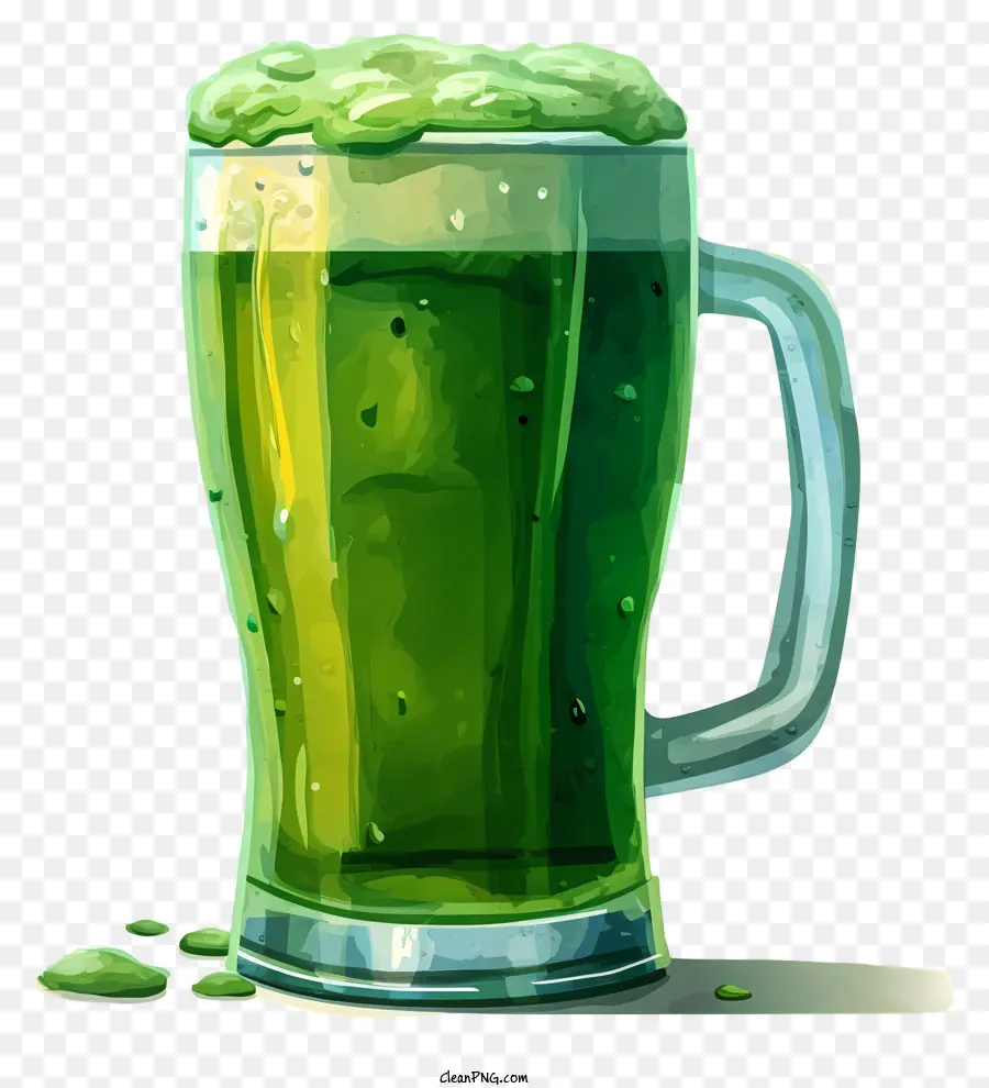 Bière Verte De Style Réaliste，Bière Verte PNG