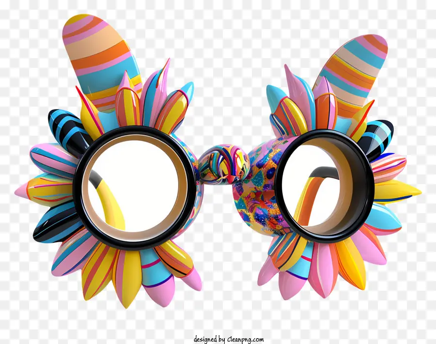 Carnaval，Lunettes Colorées PNG