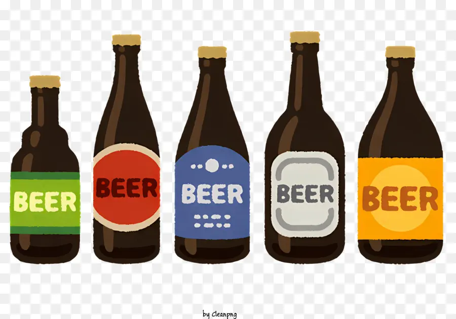 La Bière，Les Bouteilles De Bière PNG