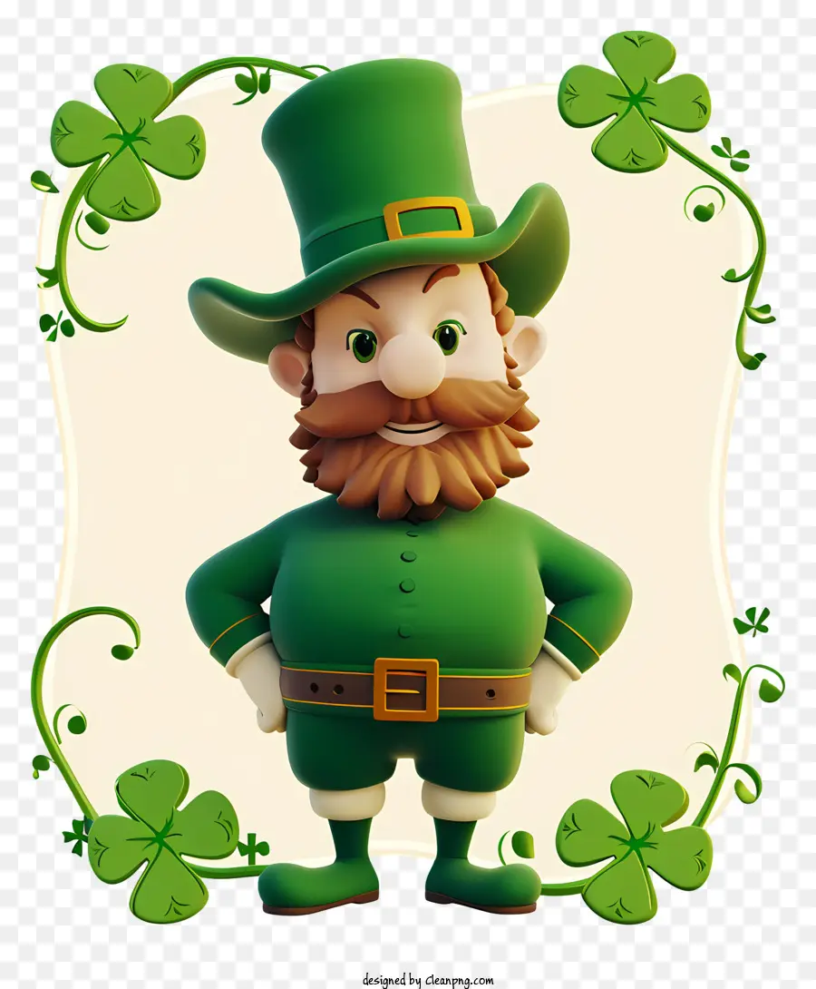 Tableau De Dessin Animé 3d St Patrick，Lutin PNG