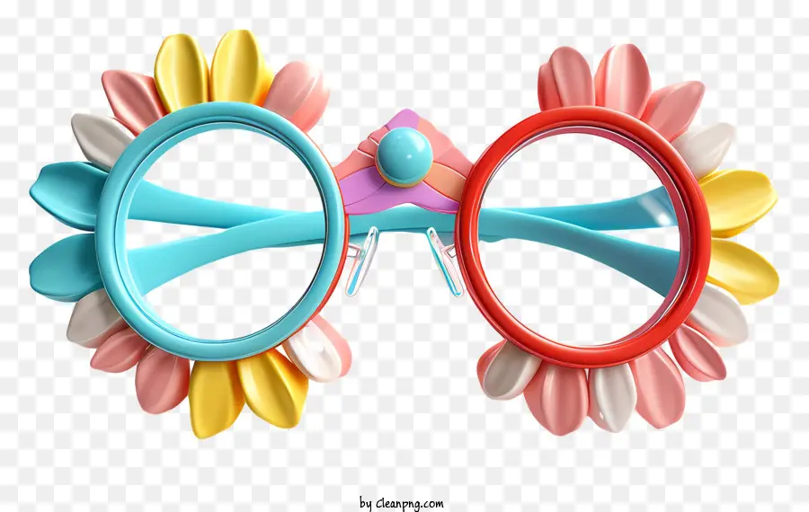 Carnaval，Lunettes à Fleurs PNG