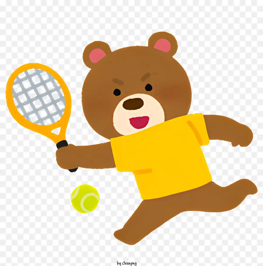 Tennis，L'ours Brun PNG