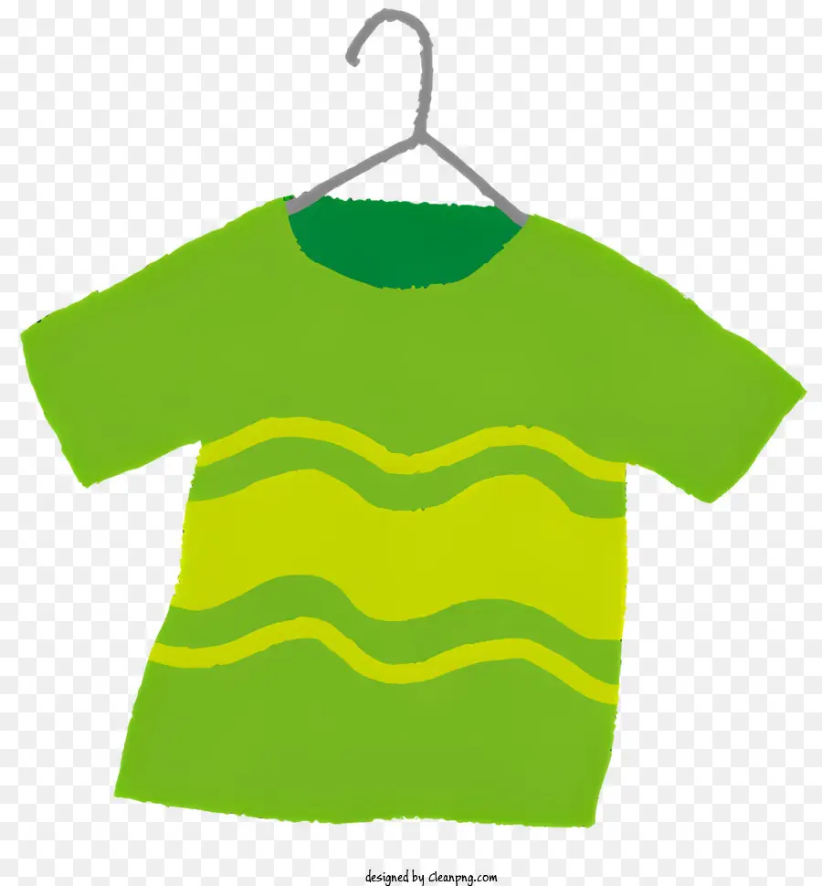 T Shirt Vert，Cintre PNG