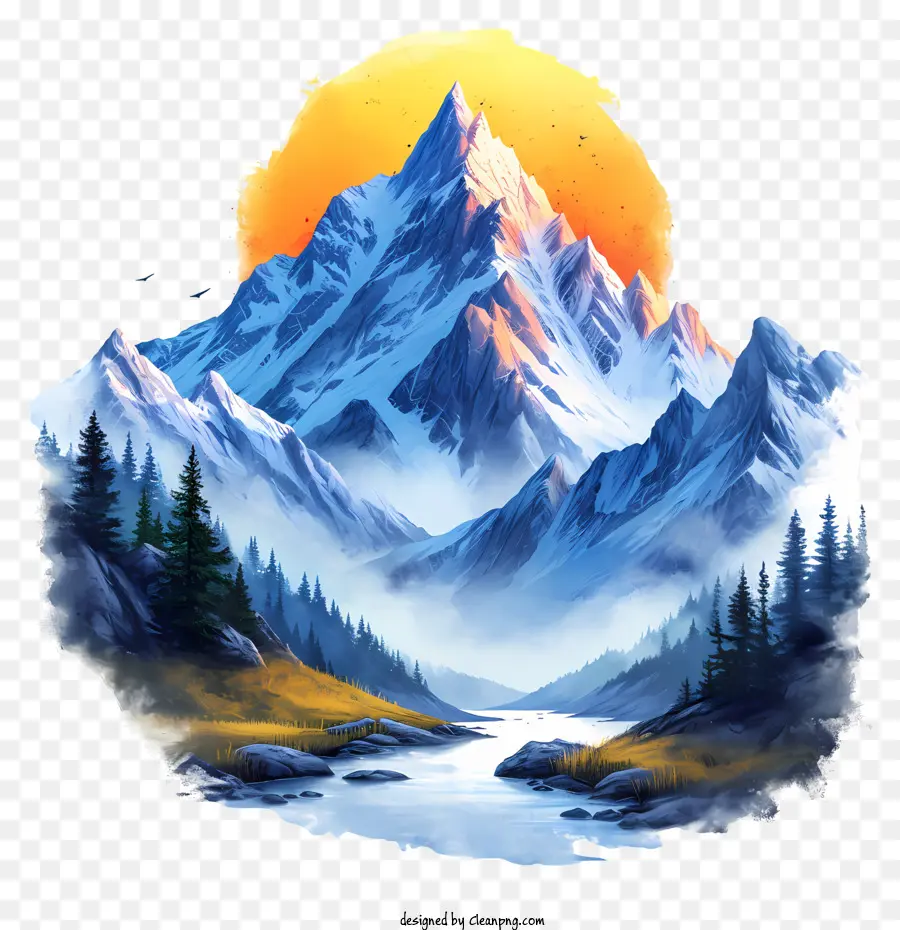 Montagnes De Dessin Animé，Montagnes PNG