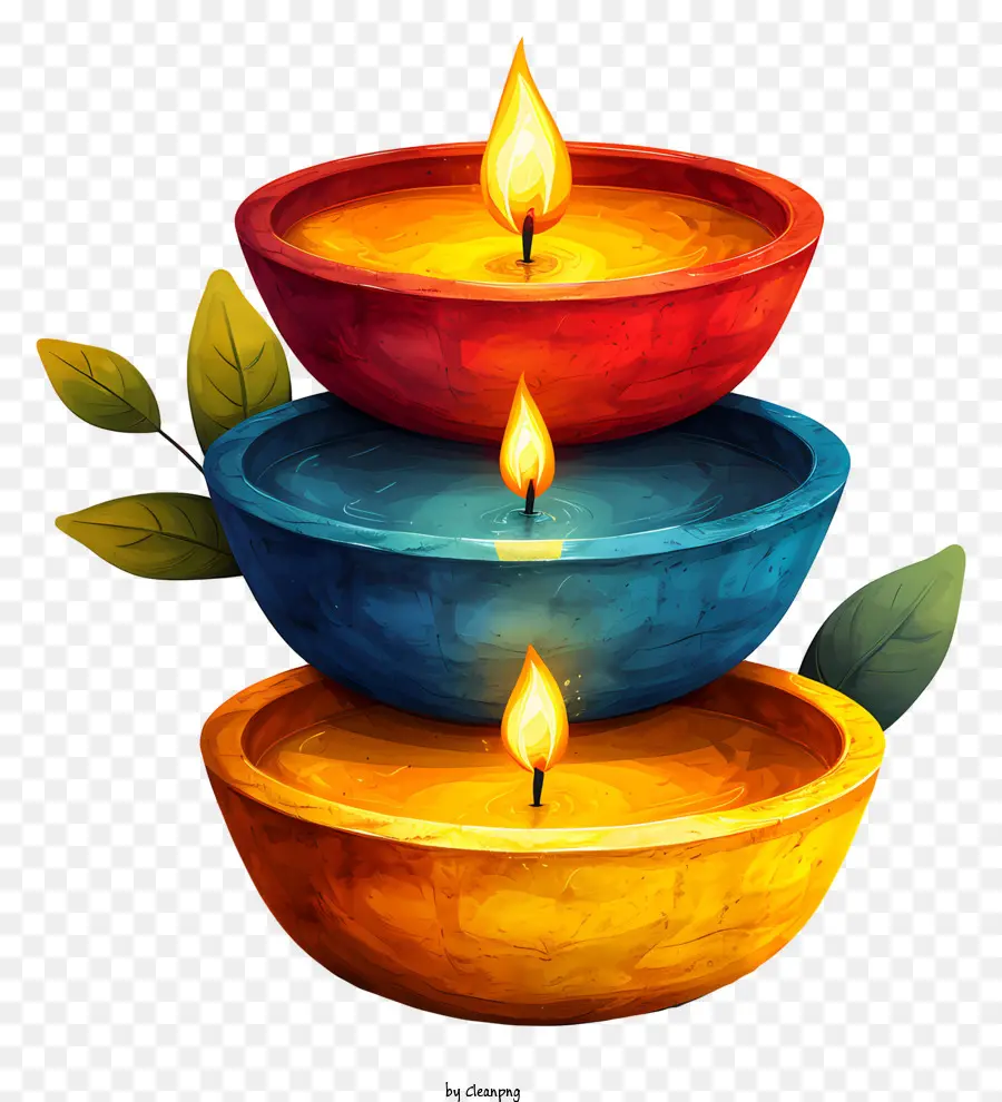 Lampe Diwali，Bougies PNG