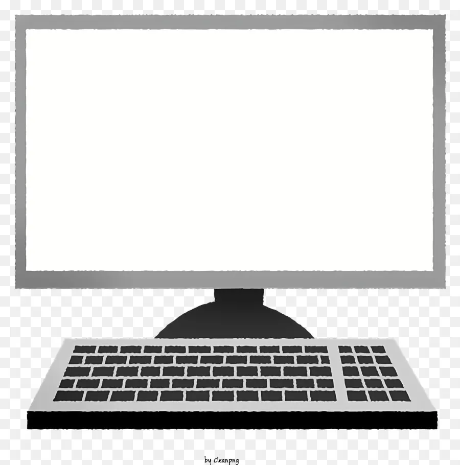 L'écran De L'ordinateur，écran Blanc PNG