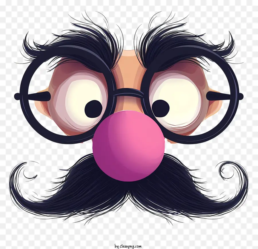 Conception De Personnage De Draw Vector，Lunettes De Nez Groucho Drôles PNG