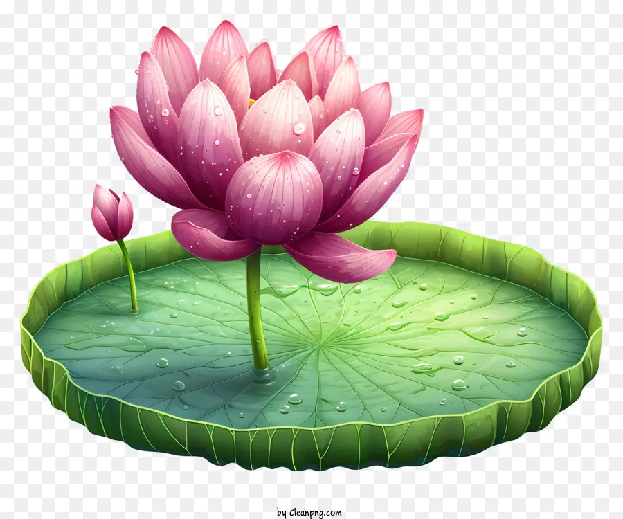 Fleur De Lotus Dessinée à La Main，Fleur De Lotus Rose PNG