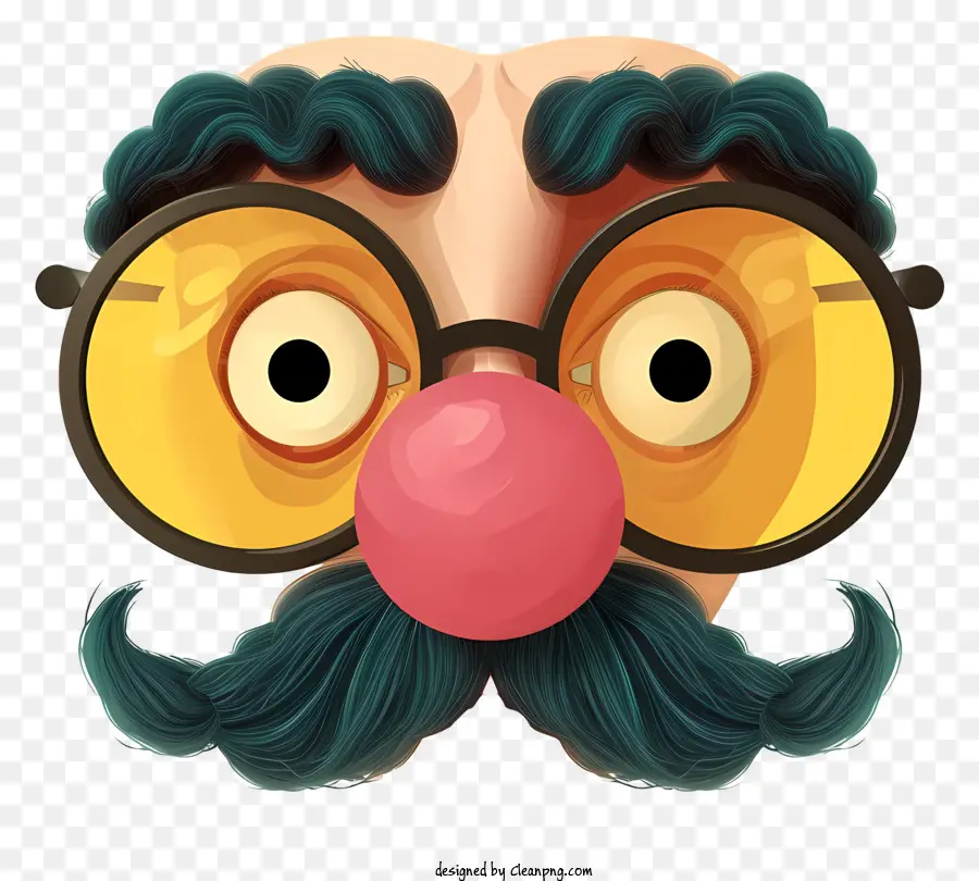 Des Lunettes De Nez Groucho Drôles Illustrent，Clown PNG