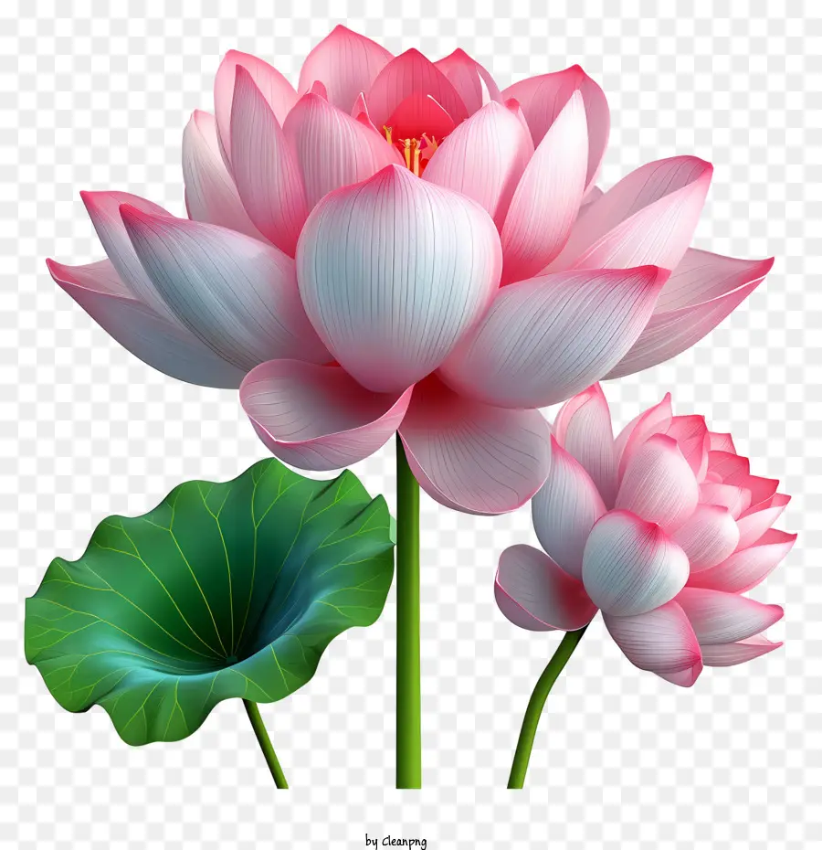 Fleur De Lotus De Style Réaliste，Fleur De Lotus PNG