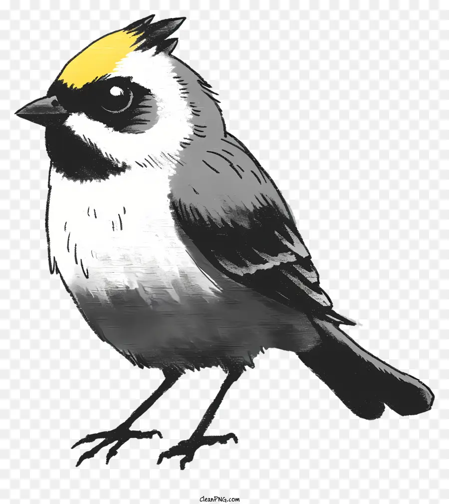 Oiseau De Style Croquis，Oiseau PNG