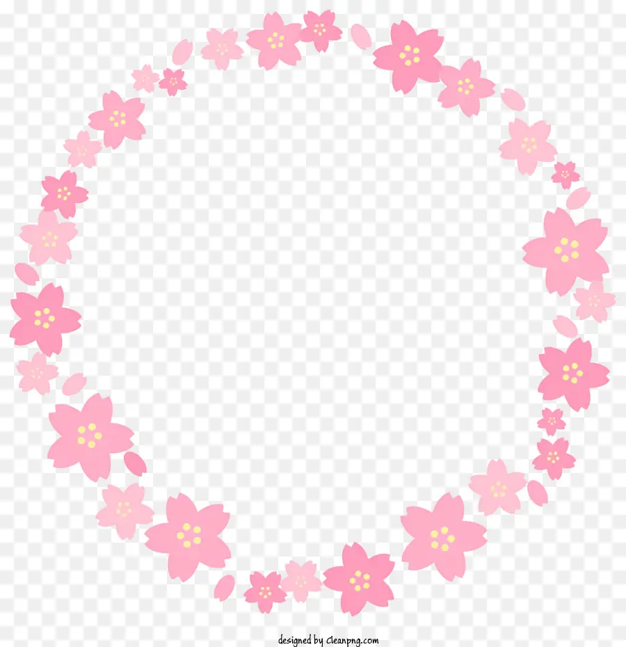 Fleur Cercle Image，Rose Couronne De Fleurs PNG