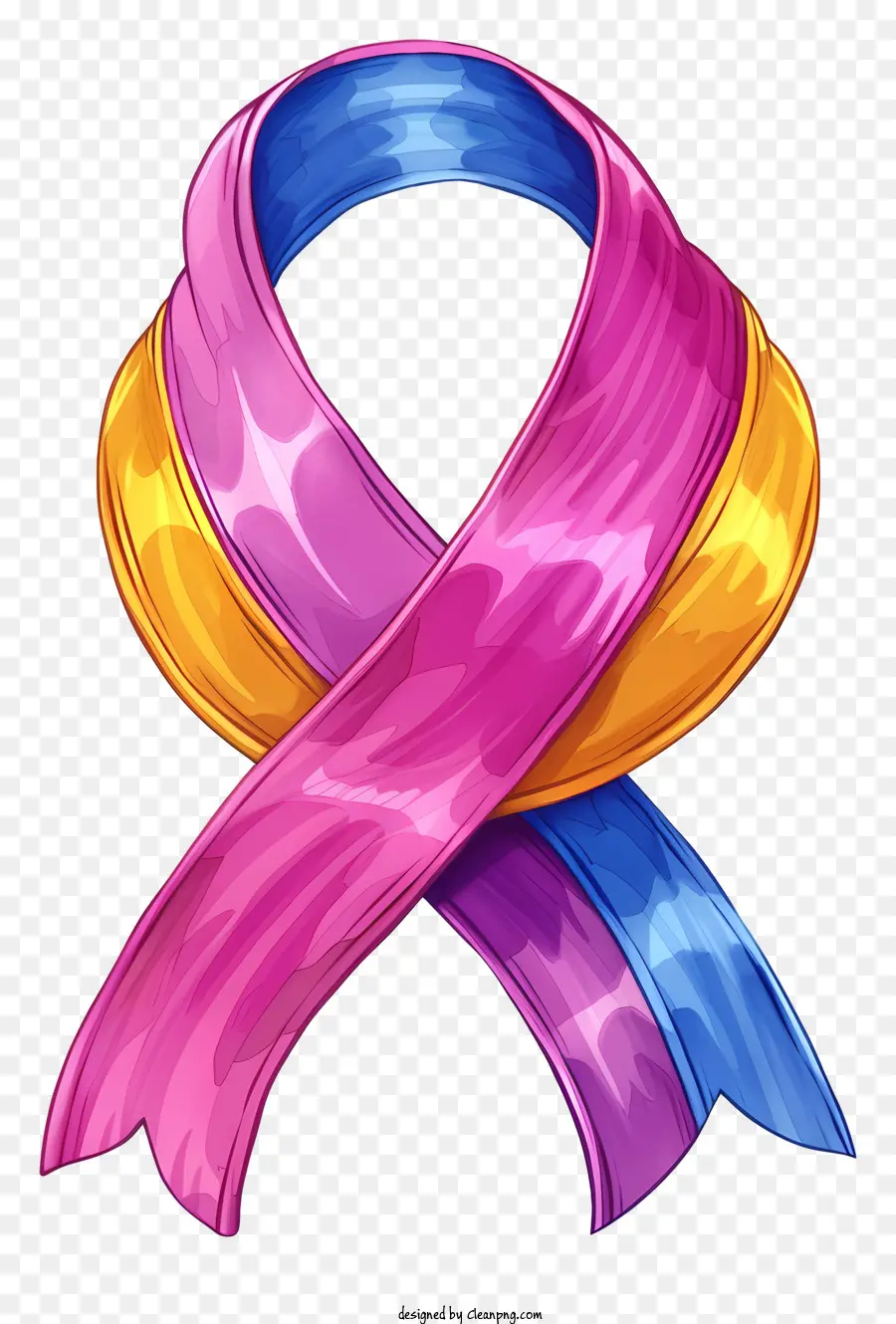 Journée Mondiale Contre Le Cancer，Coloré Ruban PNG