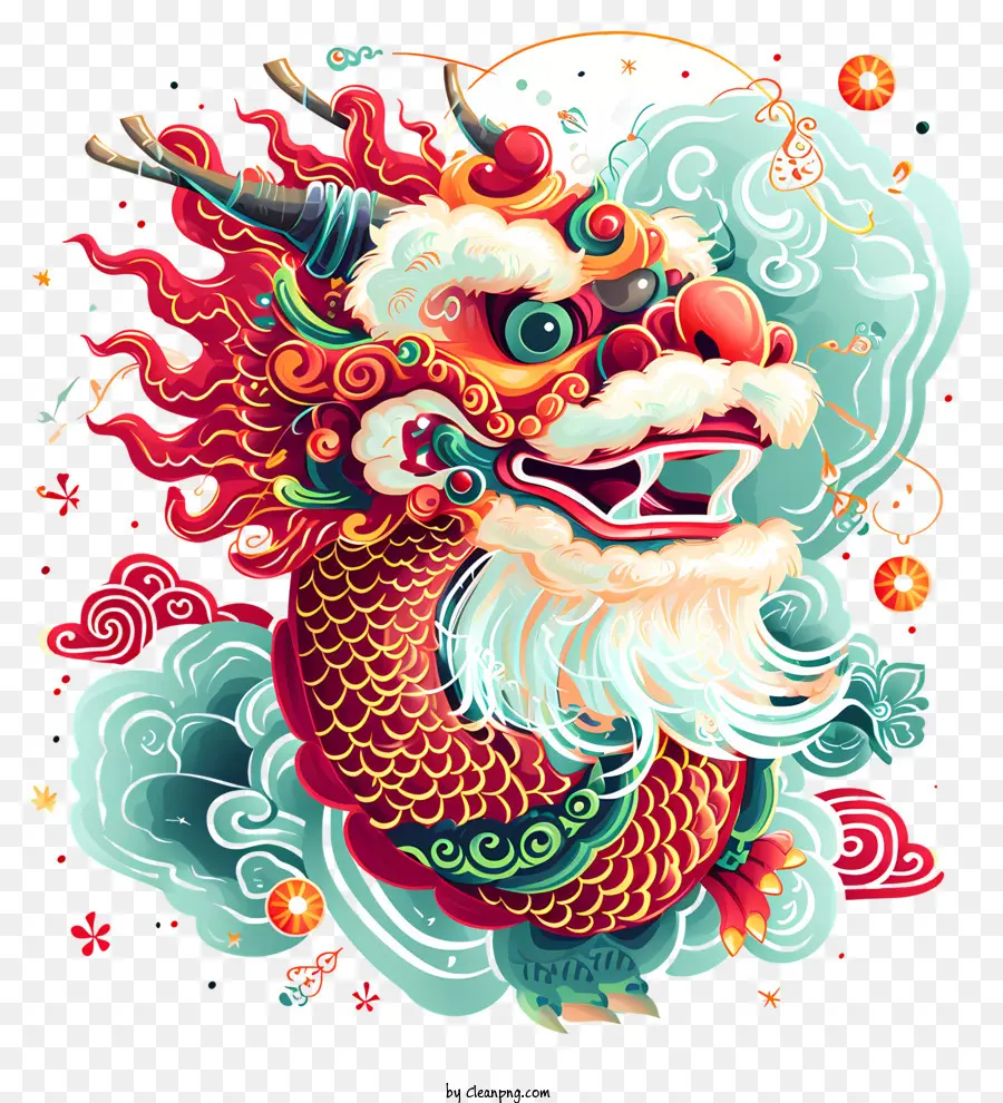 Nouvel An Chinois，Illustration De Dragon PNG