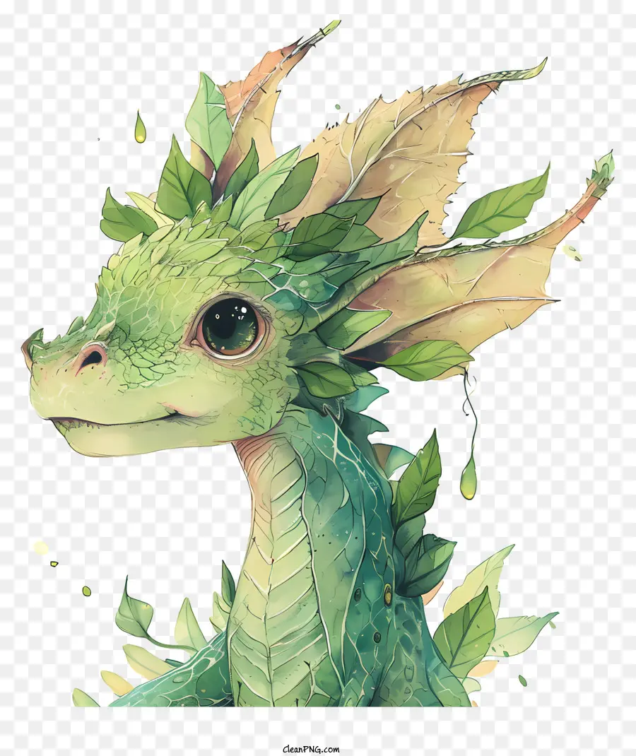 Dragon Vert，Feuilles PNG