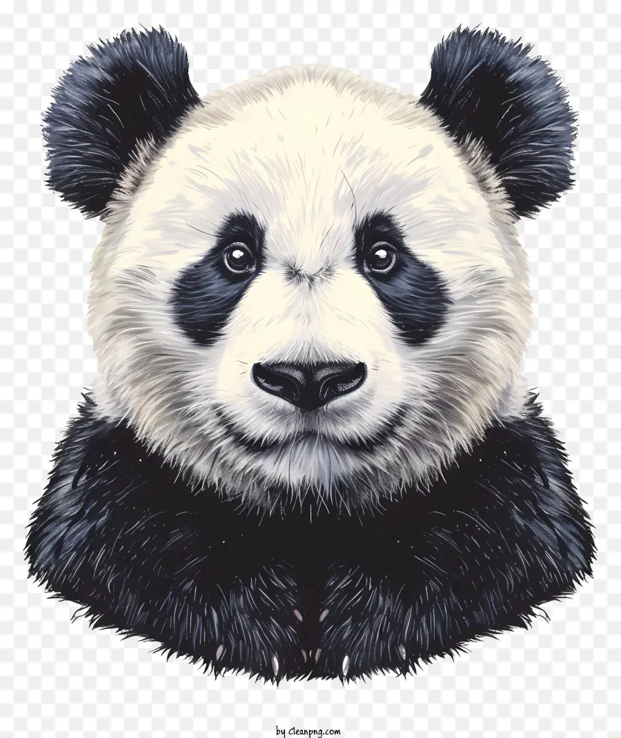 Panda，Noir Et Blanc PNG