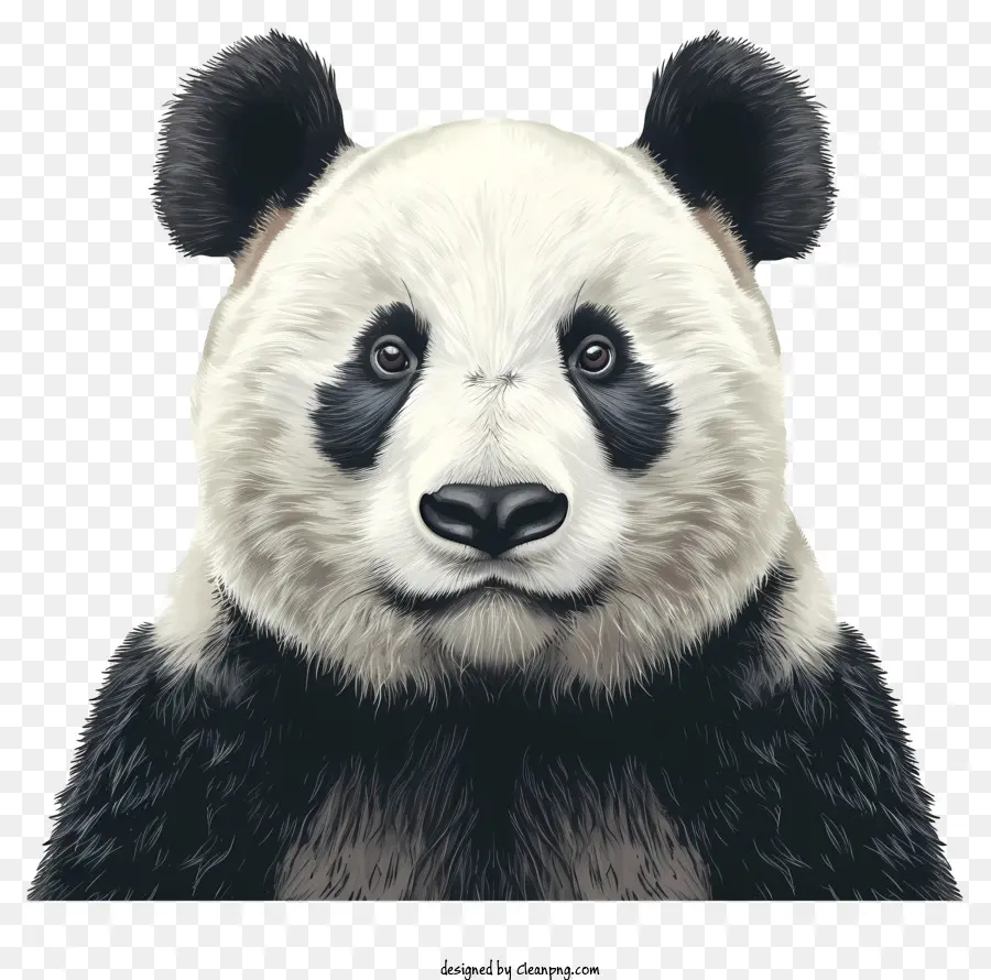 Panda，Noir Et Blanc PNG