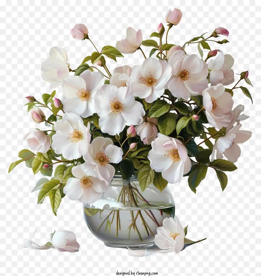 Fleur D'églantier，Fleurs Blanches PNG