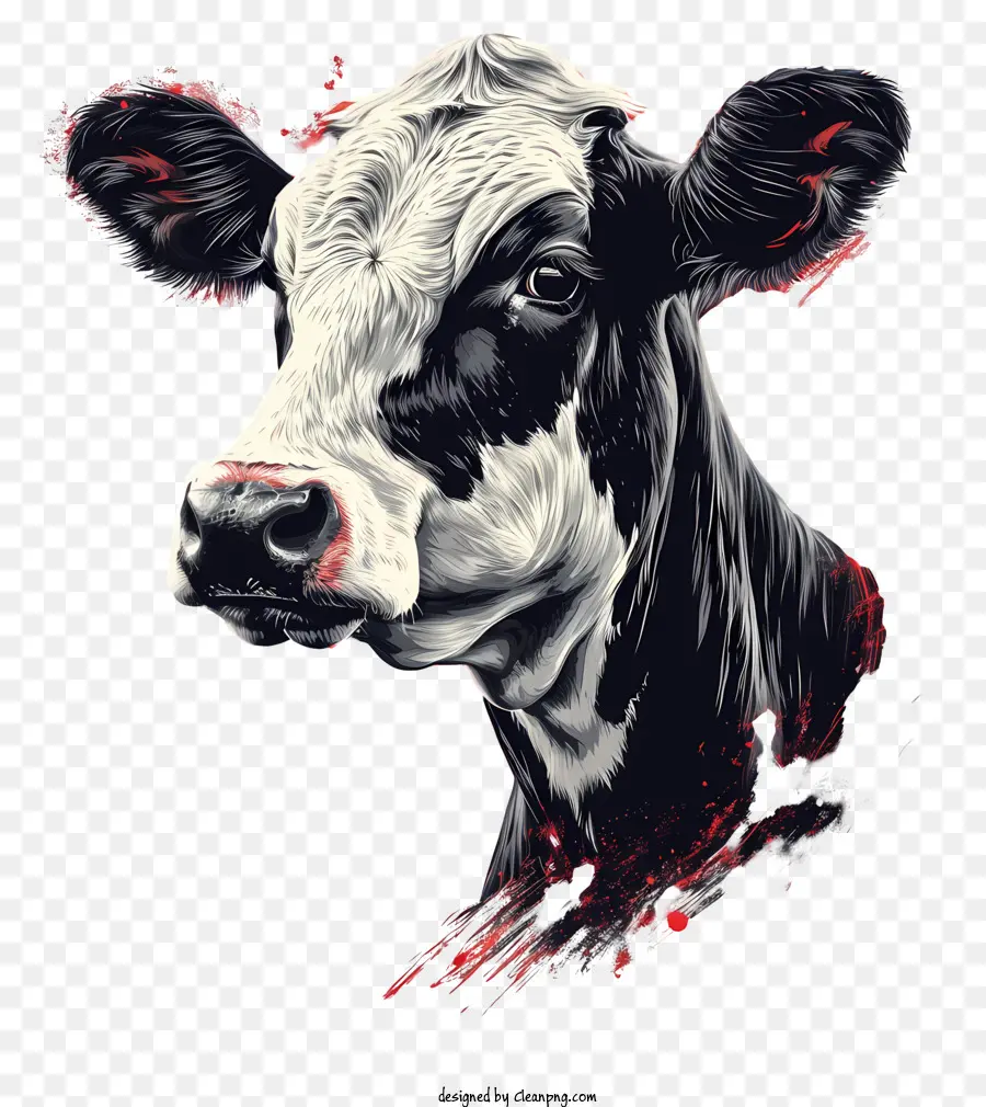 Portrait De Vache，Vache PNG