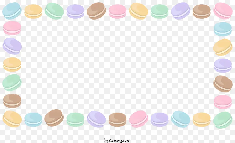 Cadre De Desserts，Macarons PNG