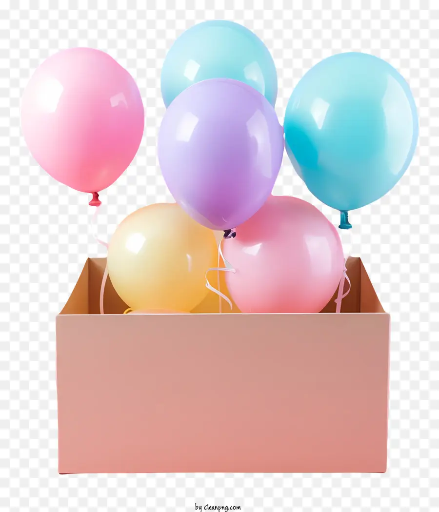 Ballons，Boîte En Carton PNG