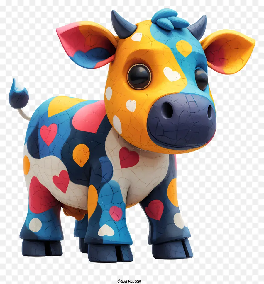 Vache De Dessin Animé，Vache Colorée PNG