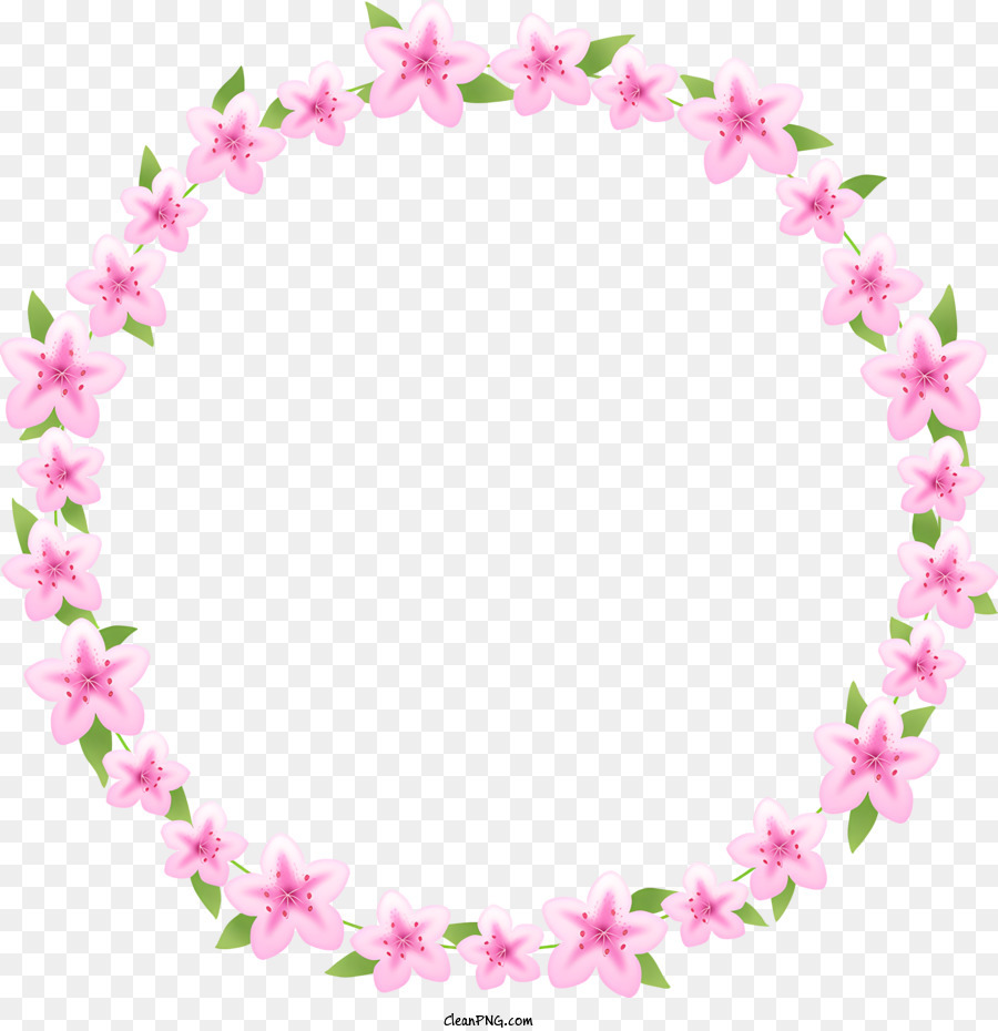 Fleur Cercle Image，Couronne De Fleurs PNG