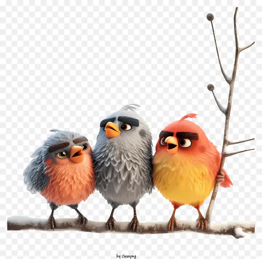 Oiseaux Frissonnants，Angry Birds PNG