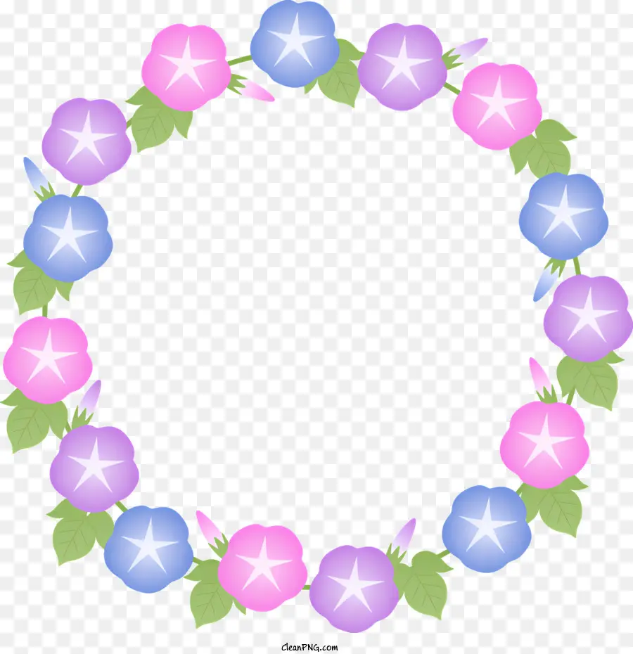 Fleur Cercle Image，Couronne PNG