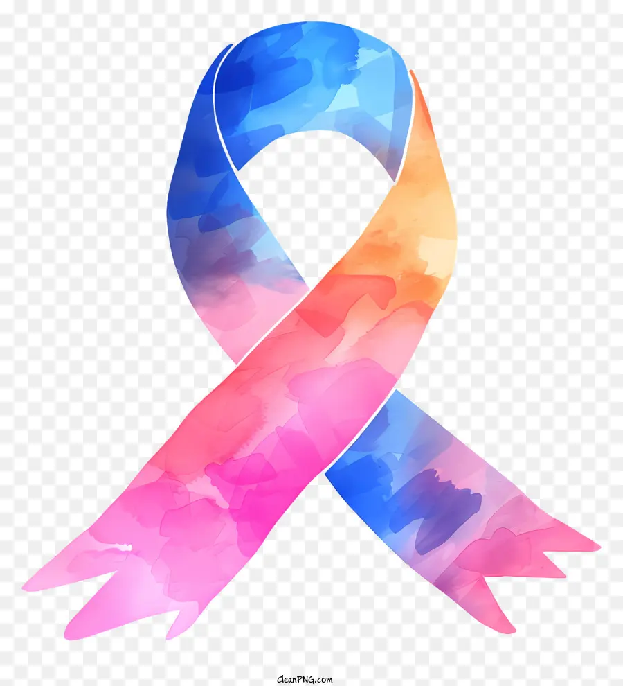 Journée Mondiale Contre Le Cancer，Aquarelle Ruban PNG