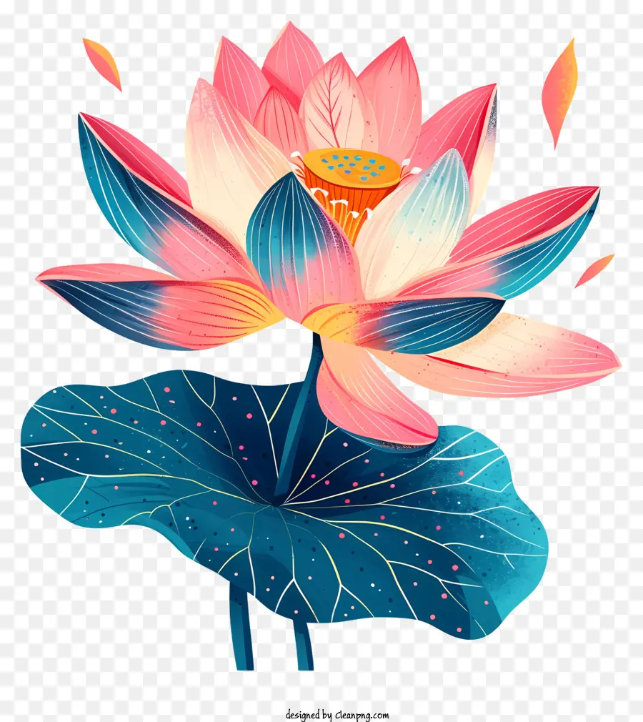 Fleur De Lotus，Peinture à L'aquarelle PNG