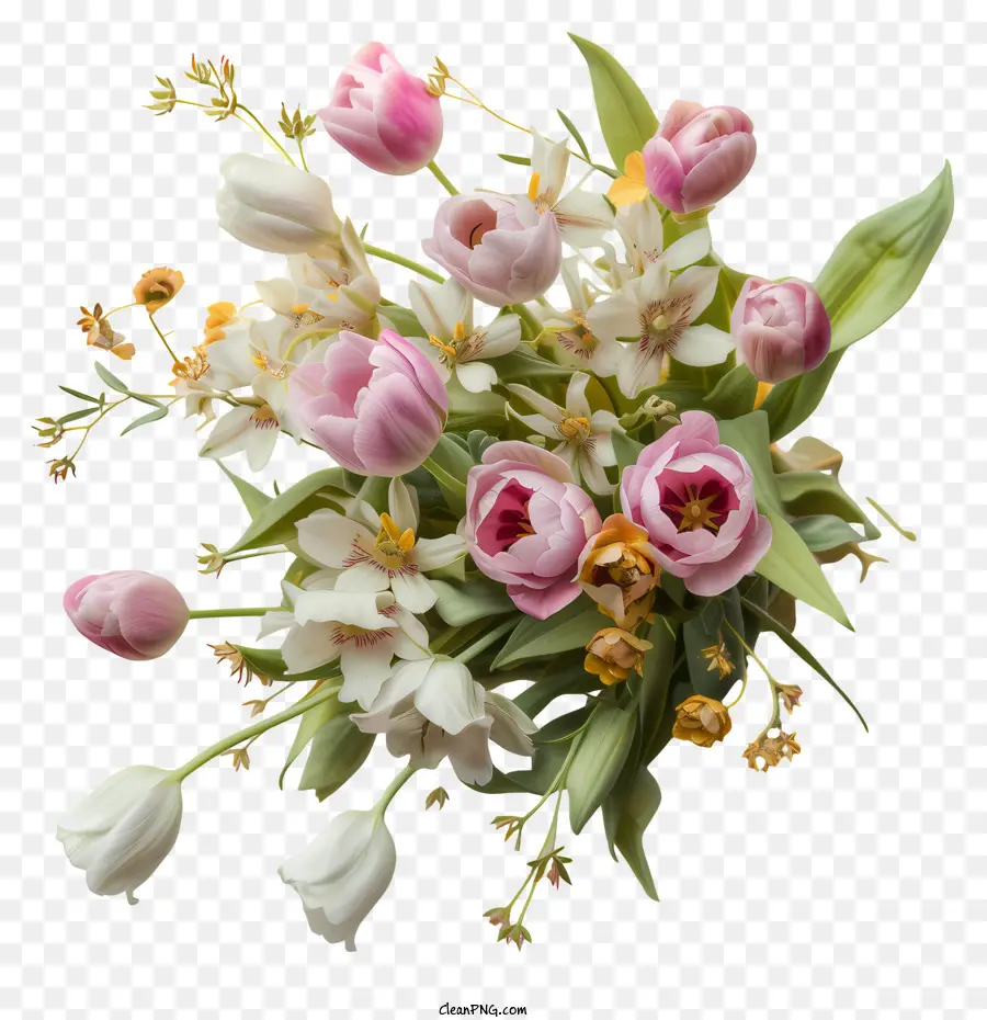 Arrangement Floral élégant，Bouquet PNG