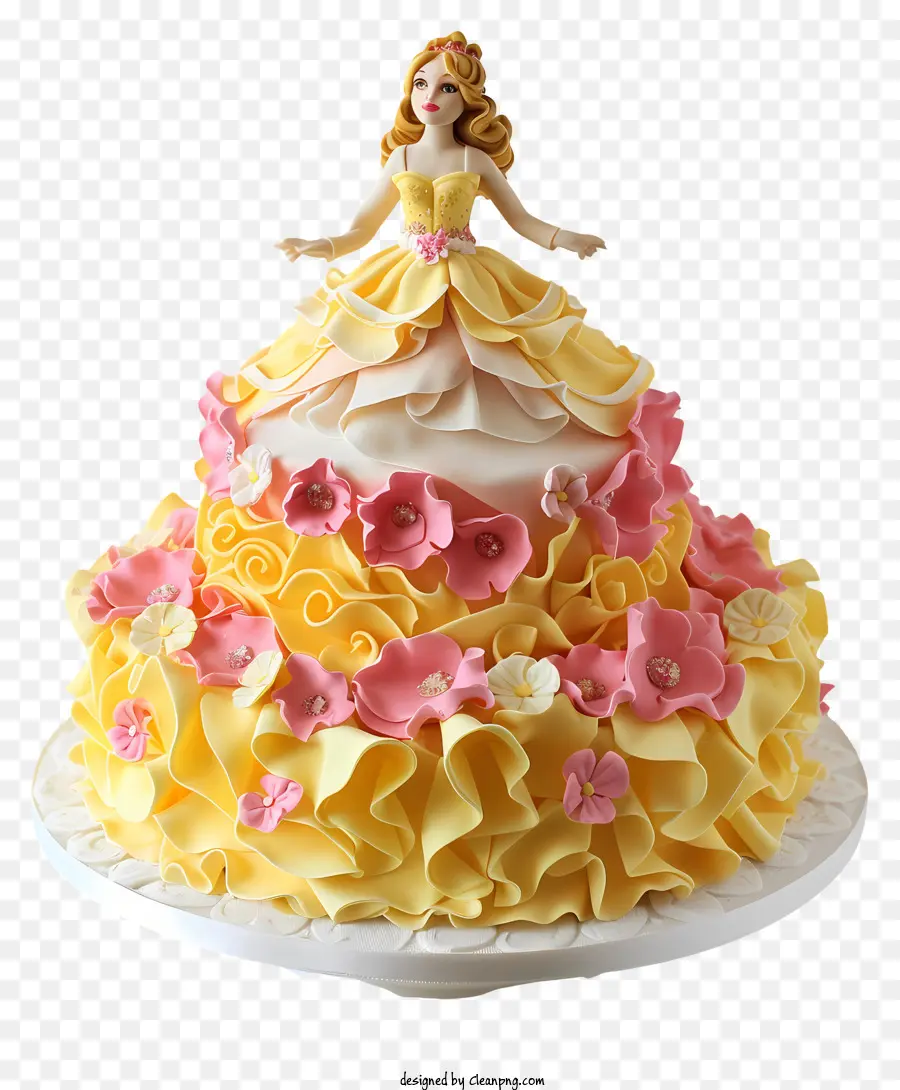 La Princesse Gâteau D'anniversaire，Gâteau De Princesse PNG