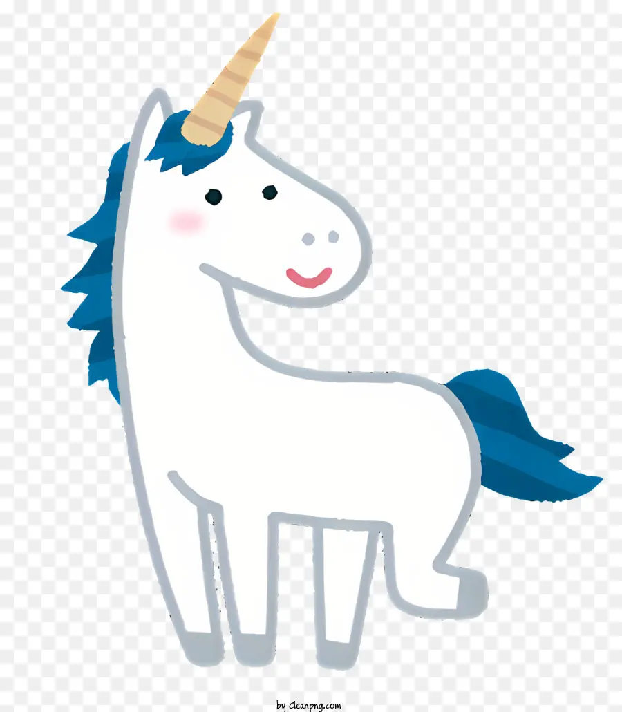 Licorne，Blanc PNG