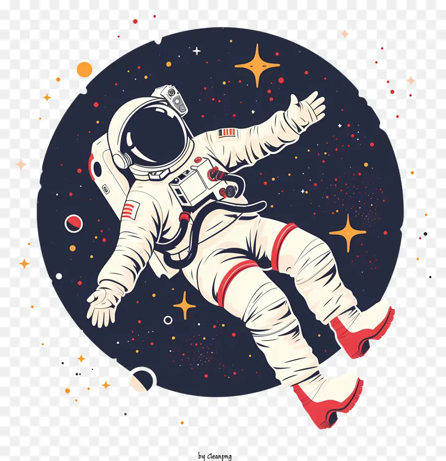 Espace Flottant D'astronaute，Astronaute PNG