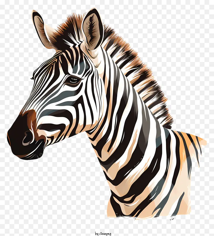 Zèbre，Zebra Headshot PNG