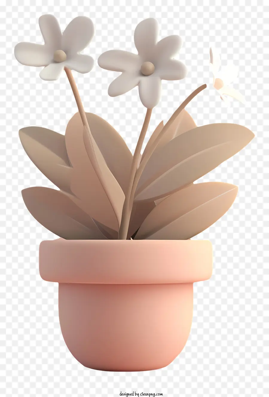 Pot à Fleurs Moderne，Plante En Pot PNG
