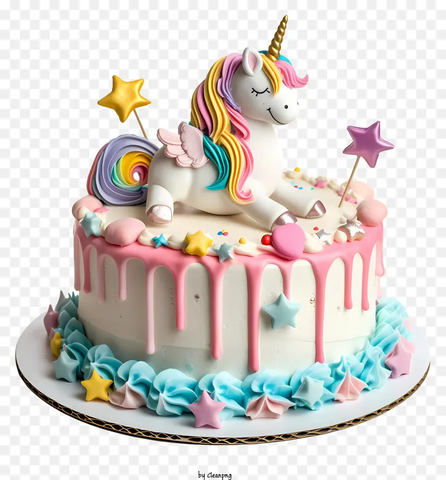 Gâteau D'anniversaire De La Licorne，Licorne Gâteau PNG