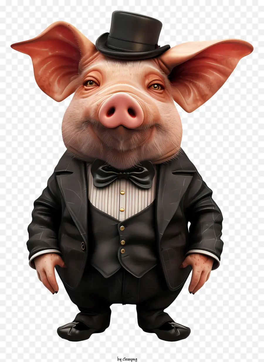 Jour De Porc，Cochon En Smoking PNG