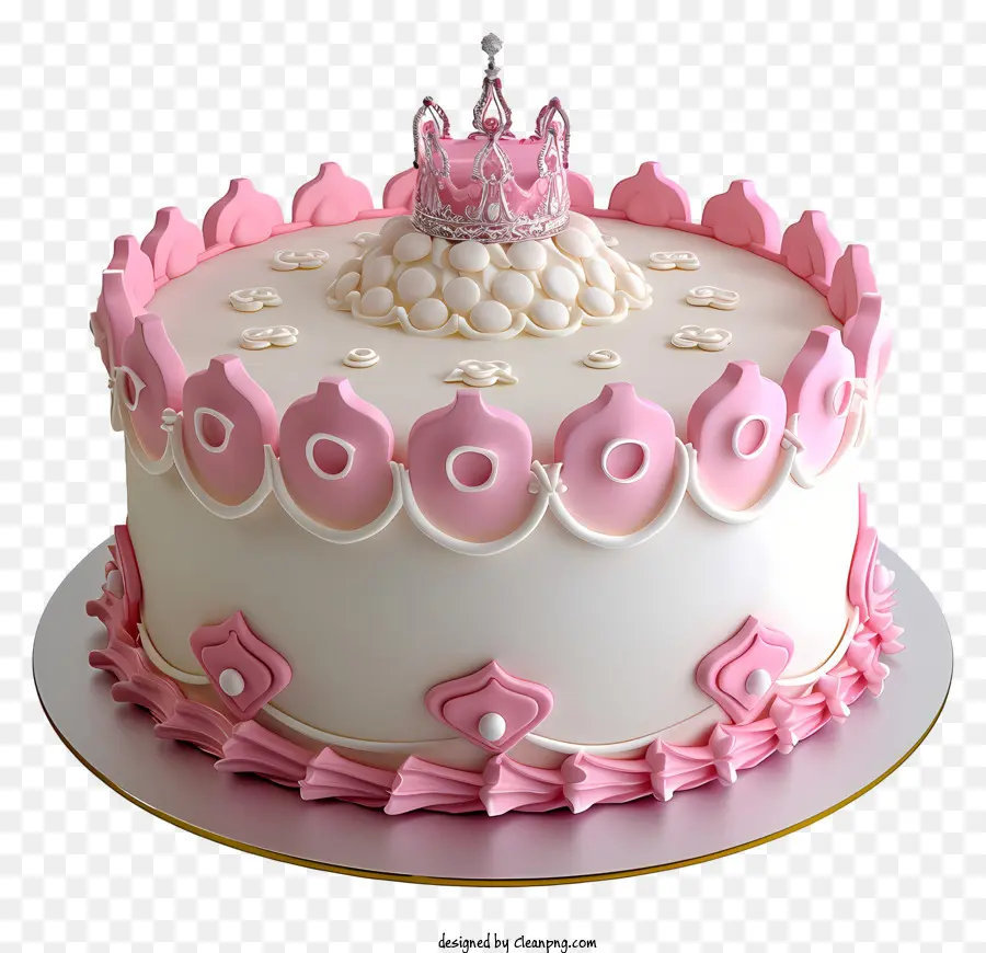 La Princesse Gâteau D'anniversaire，Gateau Rose PNG