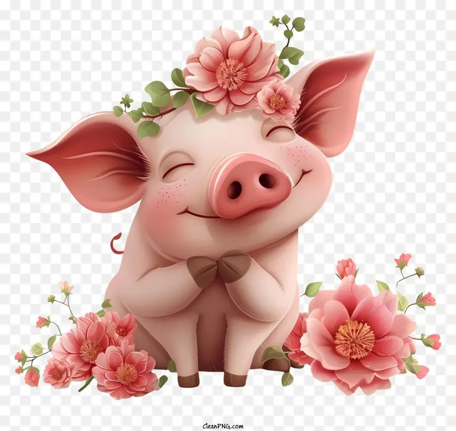 Jour De Porc，Carton De Cochon Mignon PNG