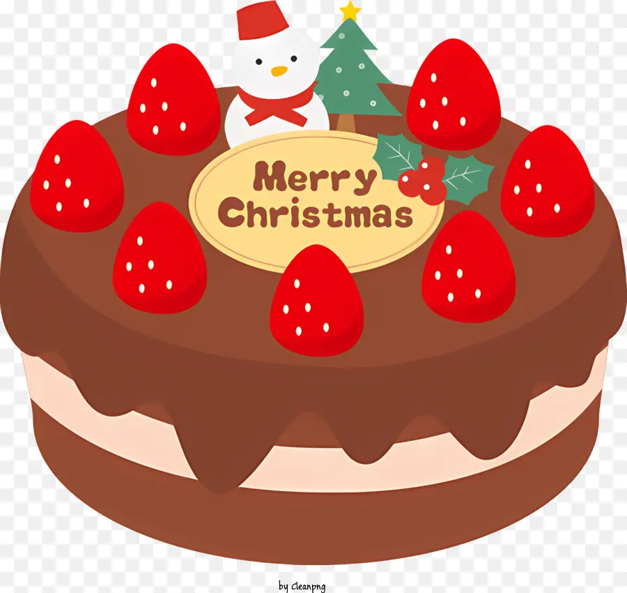Joyeux Noël，Gâteau Au Chocolat PNG