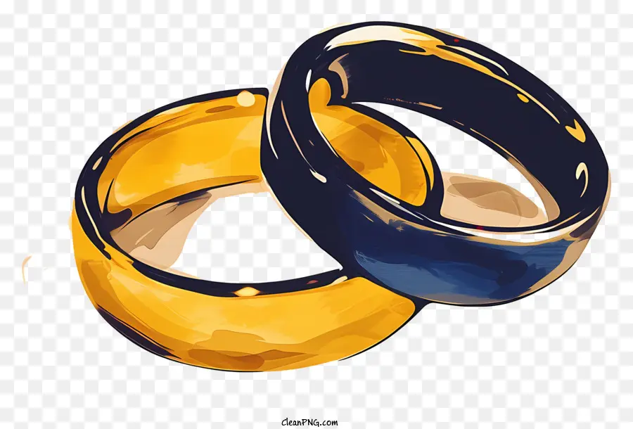 Les Anneaux De Mariage，Alliances En Or PNG
