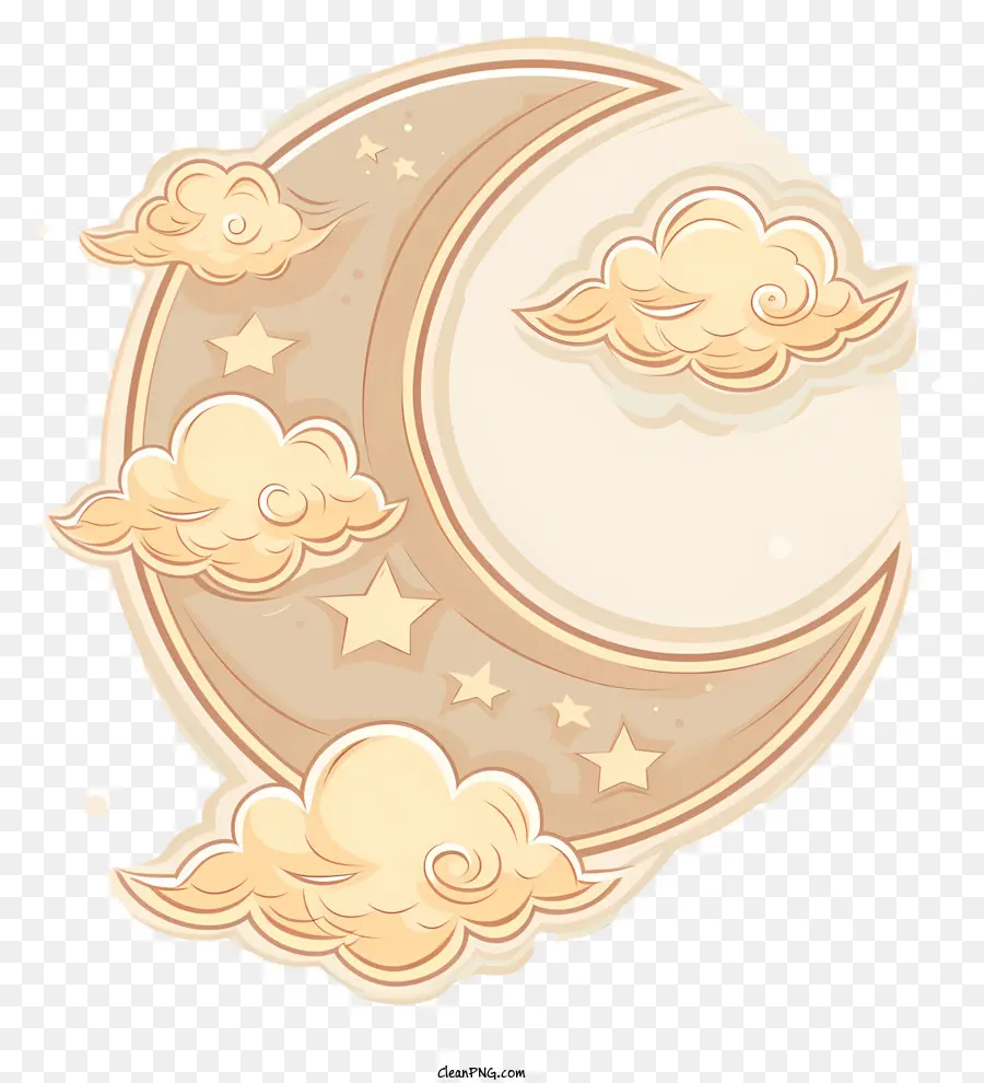 Lune Les Nuages，Lune PNG