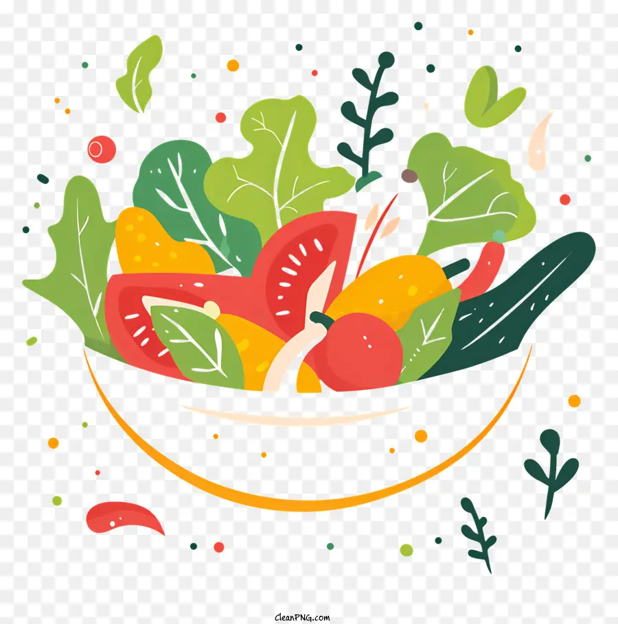 Salade，Les Fruits Et Les Légumes PNG
