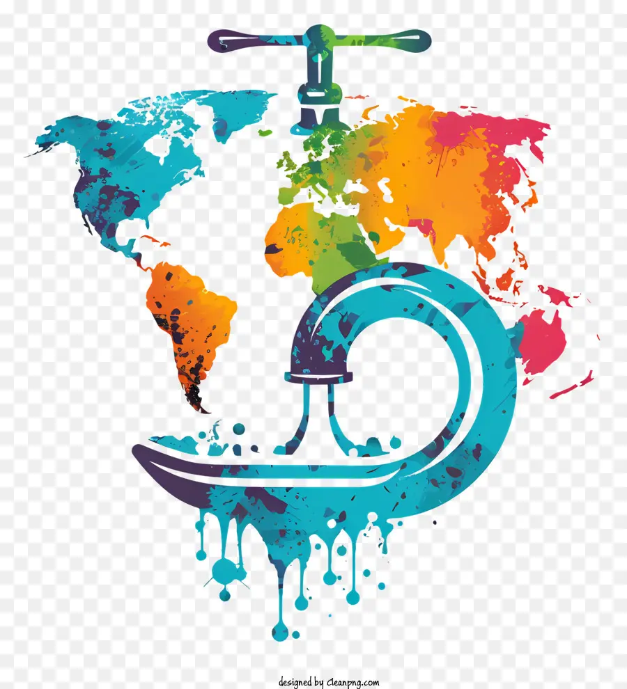 Journée Mondiale De La Plomberie，Carte Du Monde PNG