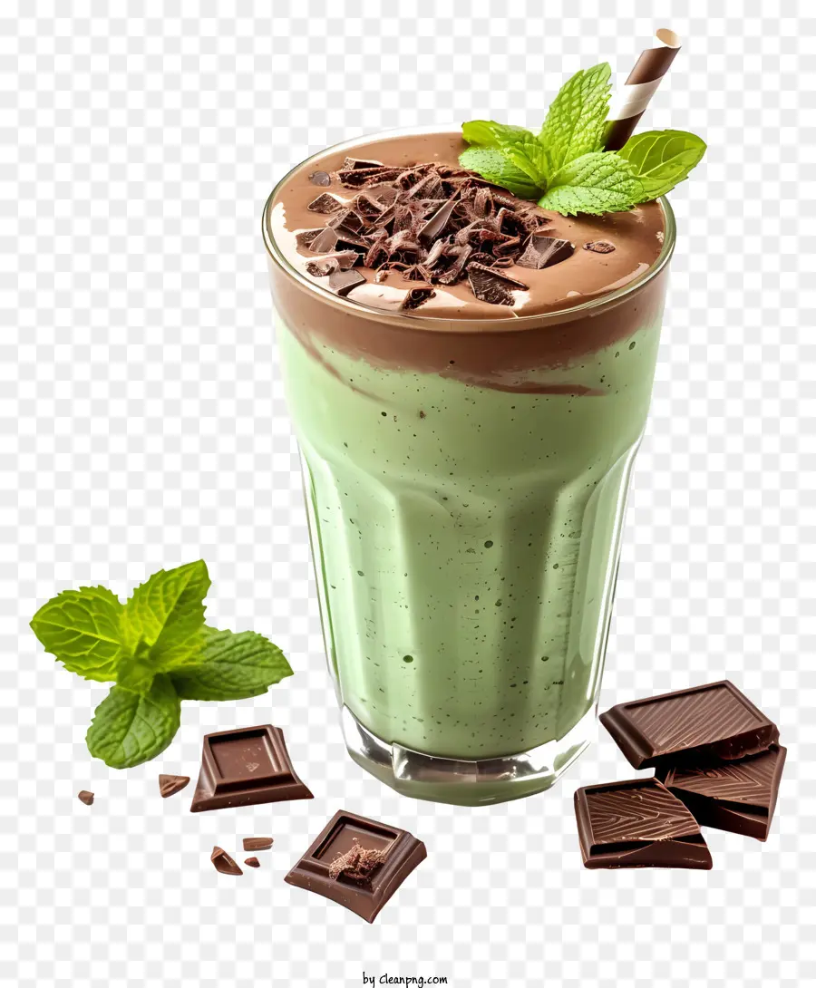 Journée Chocolat Menthe，Shake Au Chocolat Et à La Menthe PNG