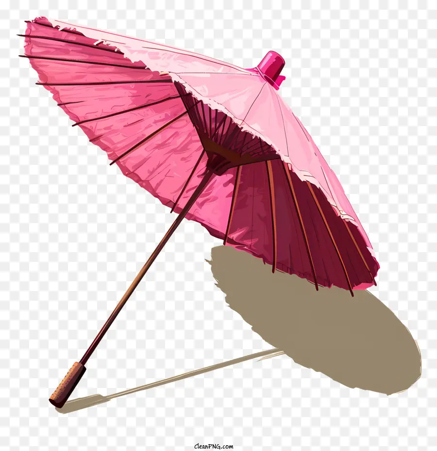 Parasol En Papier Rose，Parasol Rose PNG